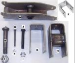 A/P TANDEM & TRIPLE AXLE KITS HD 2" SLIPPER SPRING WITH 11" EQUALIZER