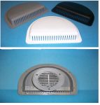 VENT HALF MOON PLASTIC BLACK - 306-0001