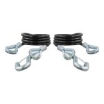 SAFETY CABLE 42" W/S-HOOK LATCHES 5K 2-PK - 111-80151