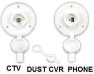 CABLE TV AND PHONE ROUND PLATE