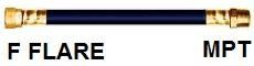 HOSE LP 1/2" F FLARE X 3/8" MPT 60" L - 224-0060