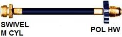 HOSE LP SWIVEL M CYL X POLHW 60" L - 224-7069