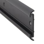 FLAT MOLDING W/ INSERT NO LIP BLACK 16' L - 281-54602