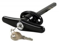 DOOR LOCK T-HANDLE BLACK - 284-0985