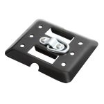 E-TRACK 2 SLOT PLATE W/D-RING BLACK - 285-9135