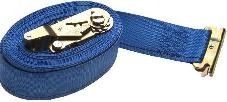 STRAP RATCHET 2" X 20' E-HOOK FITTINGS 3K BLUE BULK - 285-0220