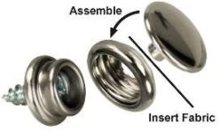 CURTAIN SNAP KIT FABRIC TO WALL