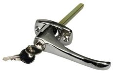 DOOR LOCK L-HANDLE CHROME - 289-8553