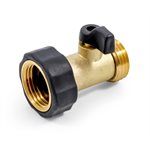 WATER HOSE SHUT-OFF VALVE (STRAIGHT) BRASS - 432-0223