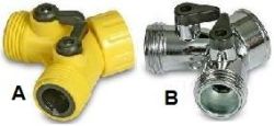 WATER HOSE SHUT-OFF VALVE WYE