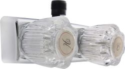 FAUCET SHOWER  W/ CLEAR KNOBS (CHROME) - 470-0032