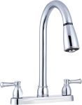 DUAL LEVER PULL DOWN RV KITCHEN FAUCET