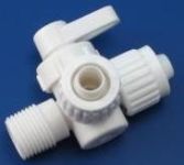 FLAIR-IT  BYPASS VALVE 3-WAY 90 DEGREE FL X MPT X FL