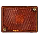 CLEARANCE LIGHT INCAN RECT STUD MNT REFLEX AMBER PM #114 - 582-1141