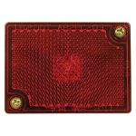 CLEARANCE LIGHT INCAN RECT STUD MNT REFLEX RED PM #114 - 582-1142