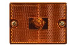 CLEARANCE LIGHT INCAN RECT STUD MNT REFLEX AMBER OPT MC36 - 582-3111