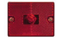 CLEARANCE LIGHT INCAN RECT STUD MNT REFLEX RED OPT MC36 - 582-3113