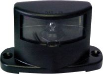 LICENSE PLATE LIGHT INCAN BLACK HOUSING - 583-6012