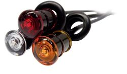 S34 LIGHT SIDE MARKER MINI LED 3/4" ROUND PC RATED