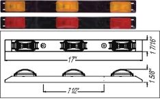 CLEARANCE LIGHT BAR ID INCAN RED OPT MC93 - 584-9215