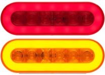 LED 6-1/2 OVAL TAILLIGHT (GLO-LIGHT)