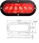 73 SERIES 6" OVAL SURFACE MOUNT LED (FLEET COUNT)