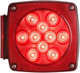 TAIL LIGHT S/T/TL LED SQUARE STUD MNT RED LH OPT STL9 - 588-1002