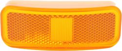 LENS REPLACEMENT OPTRONICS MC44 AMBER W/REFLEX - 588-1118