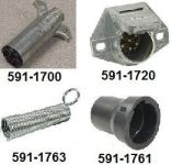 CONNECTOR 7 POLE ROUND DIE CAST CAR END POLLAK - 591-1720