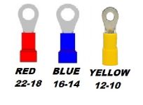 RING TERMINAL RED 1/4" - 597-0041