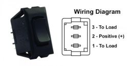 12V SWITCH MOM-ON/OFF/MOM-ON
