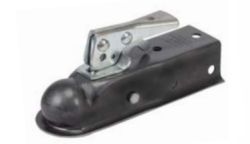 COUPLER 2" BALL X 2" STRT TONGUE 2-HOLE LEVER LOCK 3.5K OILY - 657-0305