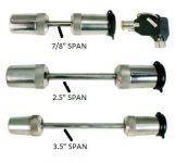 LOCK COUPLER LATCH 2-1/2" SPAN CHROME BARBELL - 689-0012