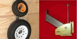 SPARE TIRE CARRIER FOR ENCLOSED TRAILER- 711-0007