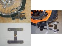 WHEEL CHOCK MOTORCYCLE GREY/BLACK - 711-0009