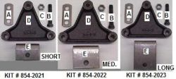 SUSPENSION A/P KIT DBL EYE SHORT HANGER 2 AXLE - 854-2021