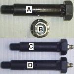 SHACKLE BOLT 3" SHOULDER DRY - 854-7126