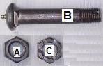 CENTER BOLT 1-1/8"-7 X 6" (10K HD -15K) - 854-7170