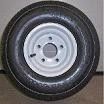 TIRE 215/60-8 LRC ON 5on4.5 SILVER SOLID - 865-0806