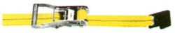 STRAP RATCHET 2" X 30' WIRE HOOK END YELLOW 10K BULK - 285-2300