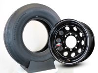 TIRE ST235/80R16 LRG ON 8on6.5 BLACK MOD RAINIER - 868-0071