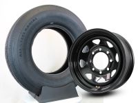 TIRE ST235/80R16 LRG ON 8on6.5 BLACK SPOKE RAINIER - 868-9041