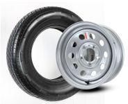 TIRE ST205/75R14 LRC ON 5on4.5 SILVER MOD RAINIER - 868-2008
